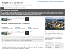 Tablet Screenshot of billigtboendestockholm.se